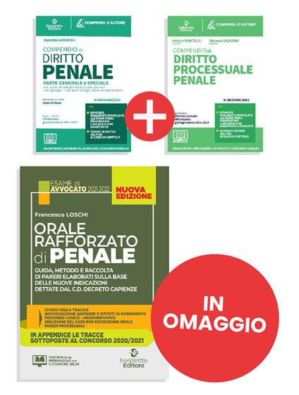 Compendio di diritto penale-Compendio di diritto processuale penale- Orale rafforzato di penale. Kit Must have. Nuova ediz. - Roberto Garofoli - copertina