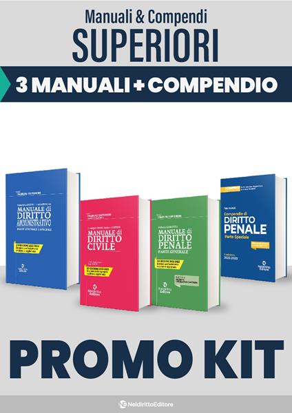 Kit 3 Manuali superiori (Civile-Penale-Amministrativo)-Compendio superiore di diritto penale. Parte speciale - copertina