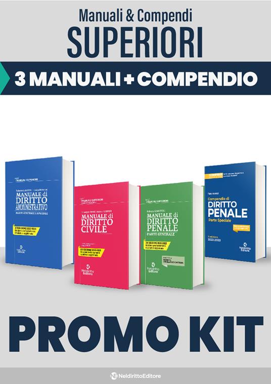 Kit 3 Manuali superiori (Civile-Penale-Amministrativo)-Compendio superiore di diritto penale. Parte speciale - copertina