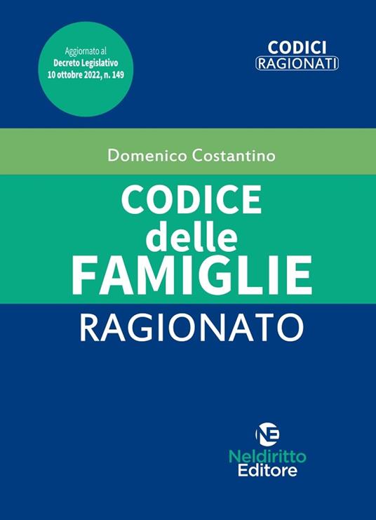 Codice delle famiglie ragionato - Domenico Costantino - copertina