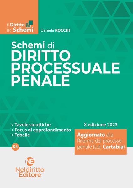 Schemi di diritto processuale penale - Daniela Rocchi - copertina
