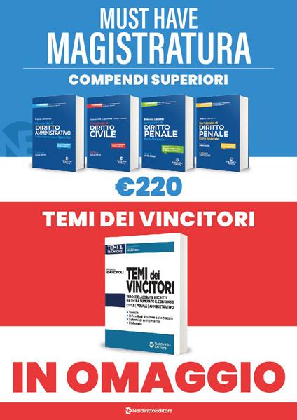 Must have magistratura: Kit 4 compendi superiori-Temi dei vincitori - Fabio Basile - copertina