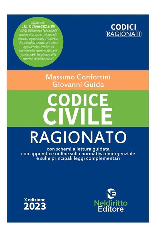 Codice civile ragionato - Massimo Confortini,Giovanni Guida - copertina