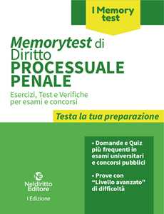 Memorytest di diritto processuale penale. Nuova ediz.