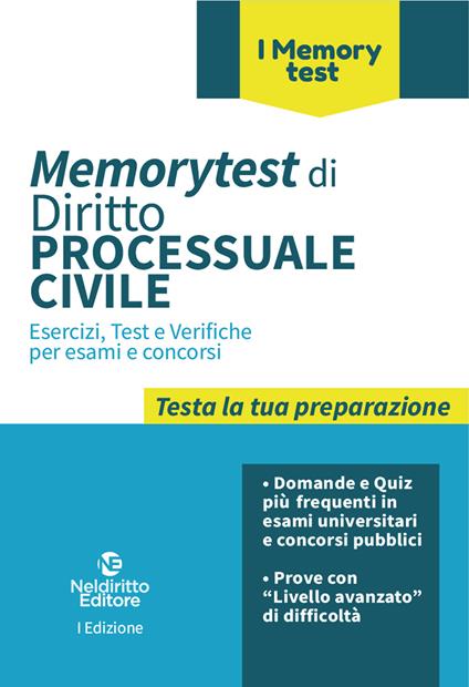 Memorytest di diritto processuale civile - copertina