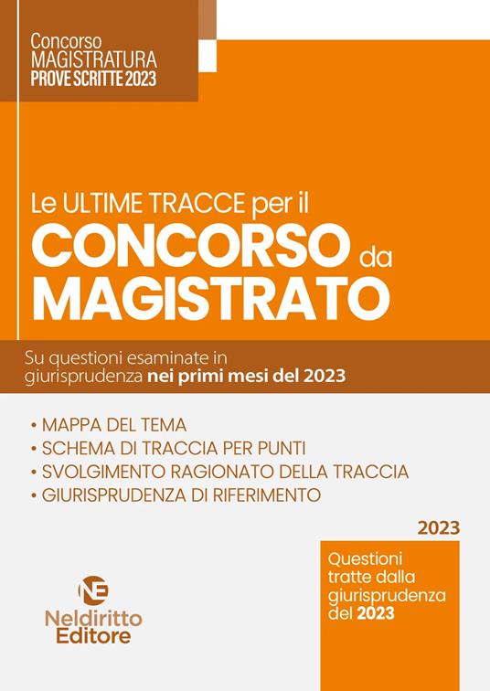 Le ultime tracce per il concorso da magistrato - copertina