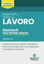 Dispensa di diritto del lavoro. Elementi con parole chiave