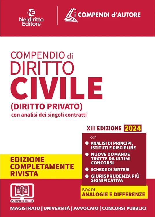Compendio di diritto civile. Con espansione online - copertina
