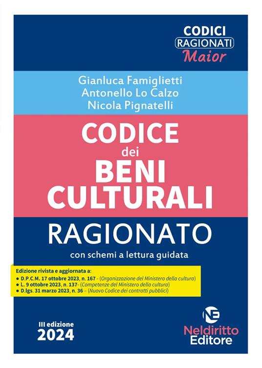 Codice dei beni culturali ragionato - Gianluca Famiglietti,Michele Nisticò,Nicola Pignatelli - copertina