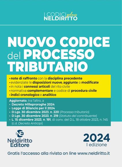 Codice del processo tributario - Fabio Russo - copertina