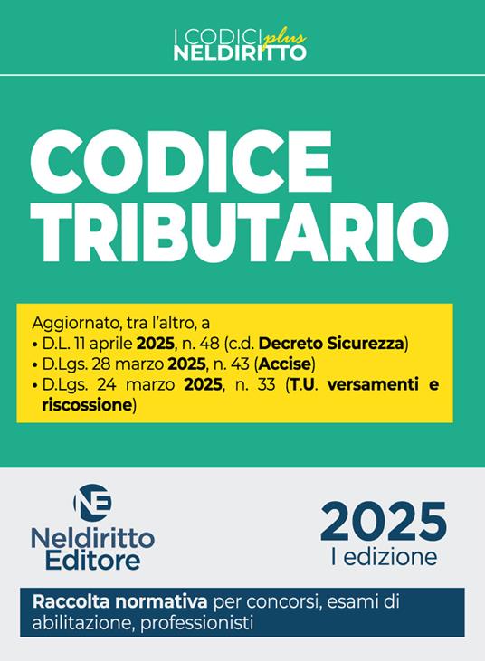 Codice di diritto tributario Plus 2025 - copertina