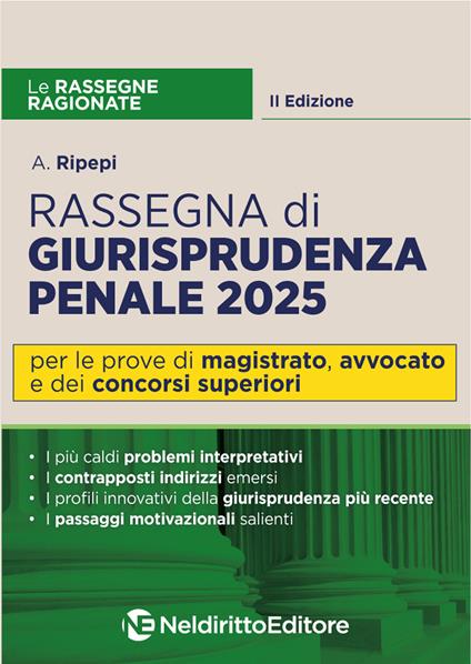 Rassegna ragionata di diritto penale 2025 - A. Ripepi - copertina