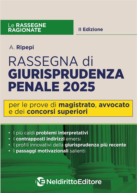 Rassegna ragionata di diritto penale 2025 - A. Ripepi - copertina