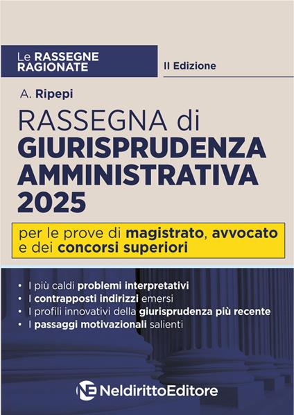 Rassegna ragionata di diritto amministrativo 2025 - A. Ripepi - copertina