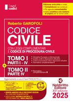 Codice Civile e di Procedura civile e leggi complementari 2025 normativo per il Concorso in Magistratura