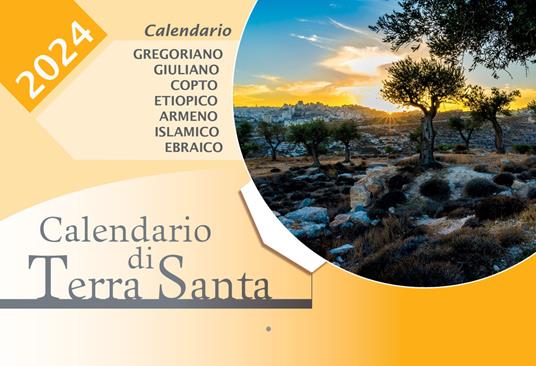 Calendario terra santa 2024 - Alberto Elli - copertina
