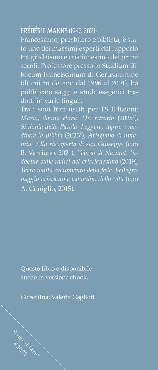 Saulo di Tarso. La chiamata all'universalità - Frédéric Manns - 2