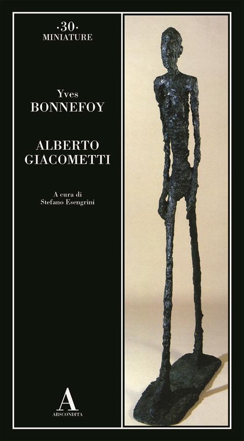 Alberto Giacometti - Yves Bonnefoy - copertina