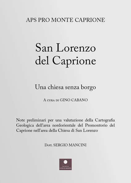 San Lorenzo del Caprione. Una chiesa senza borgo - copertina