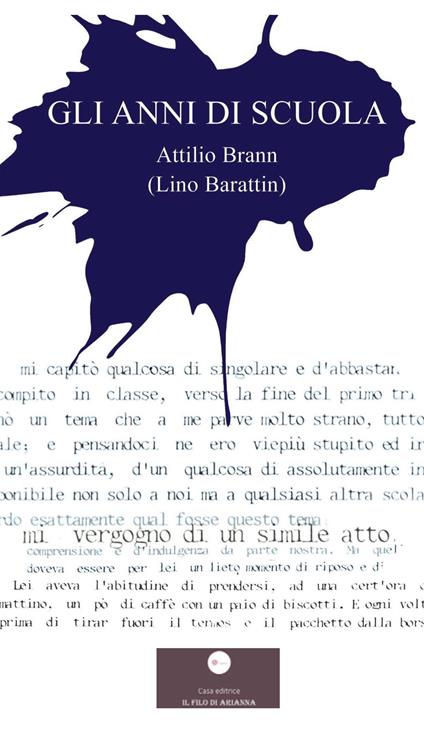 Gli anni di scuola - Attilio Brann - copertina