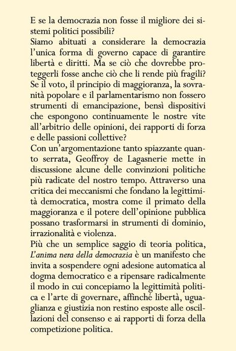 L'anima nera della democrazia. Manifesto per un altro ideale politico - Geoffroy de Lagasnerie - 5