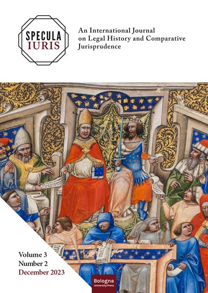 Specula Iuris. An international journal on legal history and comparative jurisprudence (2023). Ediz. multilingue. Vol. 2/3 - copertina