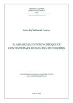 Alasdair MacIntyre’s Critique of Contemporary Human Rights Theories