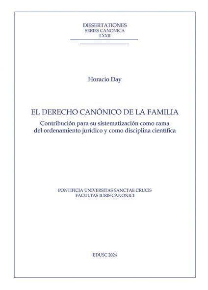 El derecho canónico de la familia