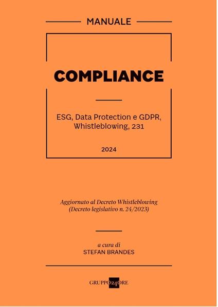Compliance. ESG, Data Protection e GDPR, Whistleblowing, 231 - copertina