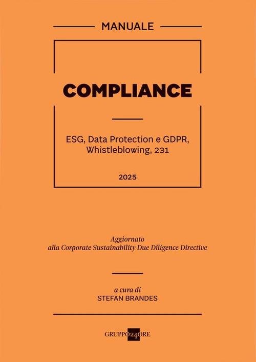 Compliance. ESG, Data Protection e GDPR, Whistleblowing, 231 - copertina