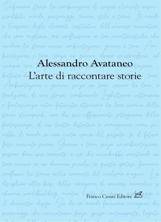 L'arte di raccontare storie - Alessandro Avataneo - copertina