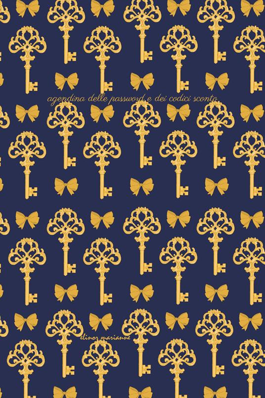 Agendina delle password e dei codici sconto - copertina