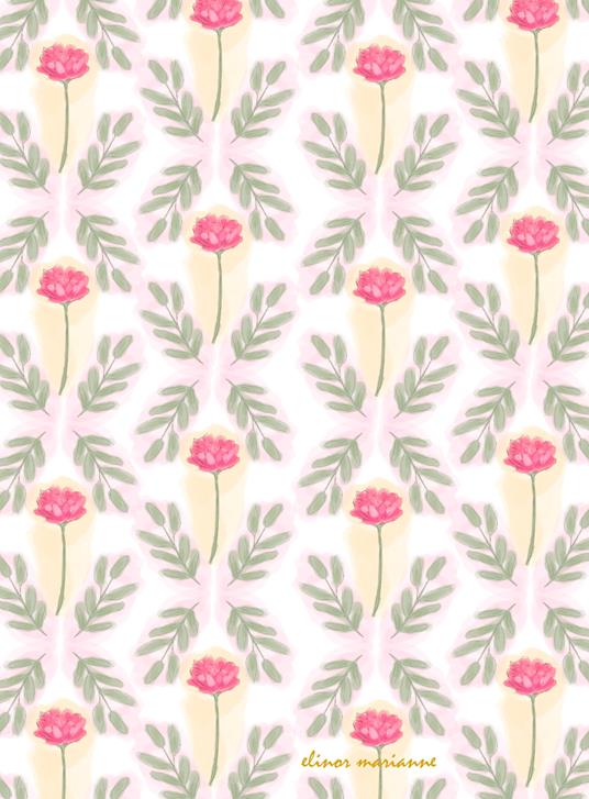 Peonie in fiore. Quaderno - copertina
