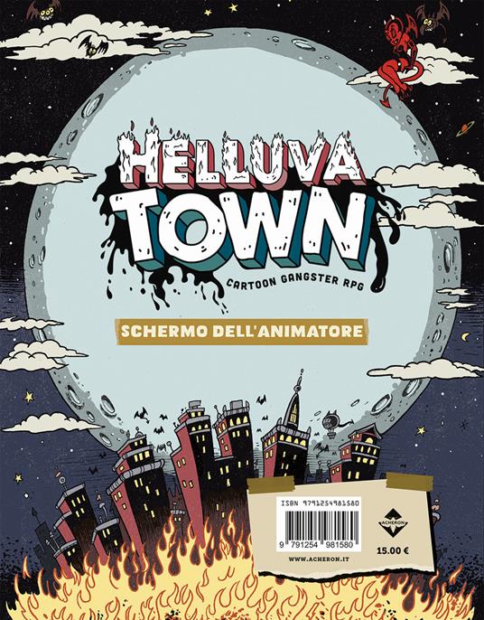 Helluva town. Schermo dell'animatore - Acheron Games - copertina