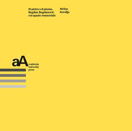 Di pietra e di piuma. Bogdan Bogdanovic e lo spazio memoriale - Aleksa Korolija - copertina