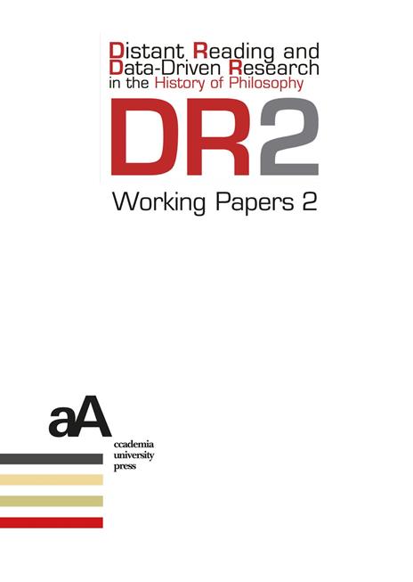 DR2 Working Papers. Distant Reading and Data-Driven Research in the History of Philosophy (2025). Vol. 2 - copertina