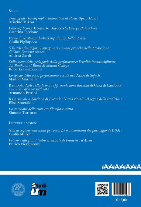 Mimesis journal. Vol. 14/1: Scritture della performance - 2