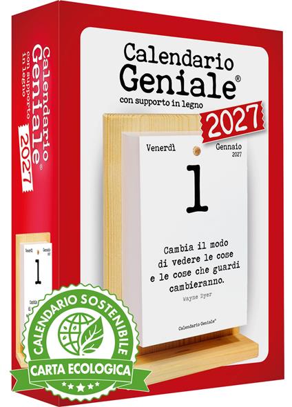 Calendario geniale 2027 con supporto - copertina