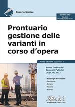 Prontuario gestione delle varianti in corso d'opera