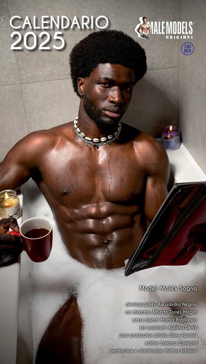 Male models original. Calendario 2025 - Alessandro Negrini - copertina