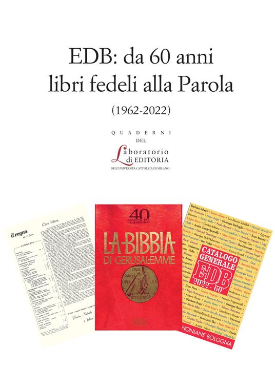 EDB: da 60 anni libri fedeli alla Parola (1962-2022) - copertina