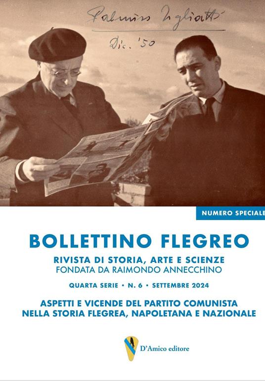 Bollettino Flegreo quarta serie (2024). Vol. 6: Settembre. Aspetti e vicende del Partito comunista nella storia flegrea, napoletana e nazionale - copertina