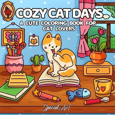 Cozy cat days. A cute coloring book for cat lovers - copertina