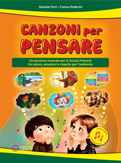 Canzoni per pensare. Con File audio online - Daniele Ferri,Franco Poderini - copertina