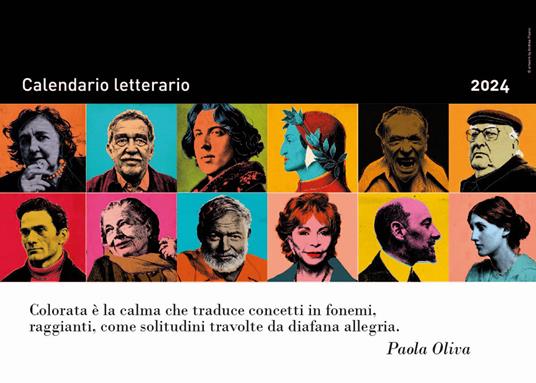 Calendario Letterario 2024-Paola Oliva - Paola Oliva - copertina
