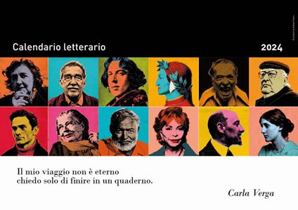 Calendario Letterario 2024-Carla Verga - Carla Verga - copertina