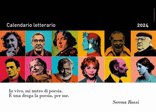 Calendario Letterario 2024-Serena Rossi - Serena Rossi - copertina