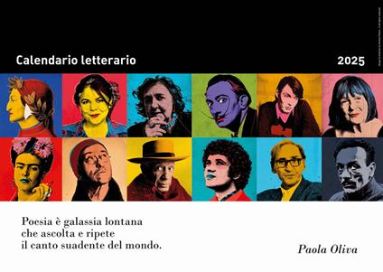 Calendario letterario 2025-Paola Oliva - Paola Oliva - copertina