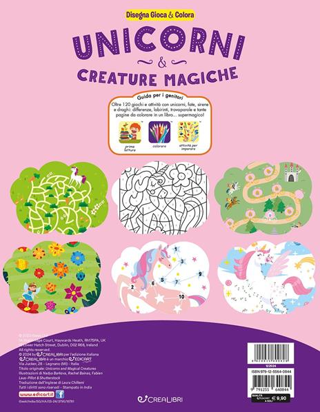 Unicorni & creature magiche. Disegna gioca & colora. Ediz. a colori - 3