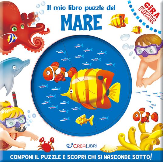 Il mio libro puzzle del mare. Gira puzzle. Ediz. a colori - copertina
